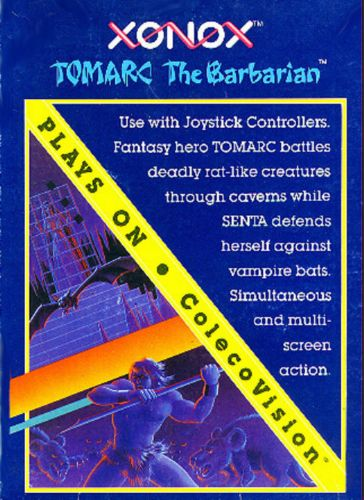 Tomarc the Barbarian box art for Colecovision
